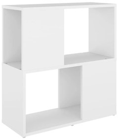 Libreria bianca 60x24x63 cm in legno multistrato