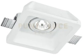 Faretto da incasso in gesso verniciabile morgana orientabile bianco...