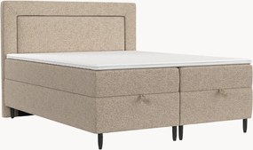 Letto boxspring fatto a mano con contenitore Nea, H3