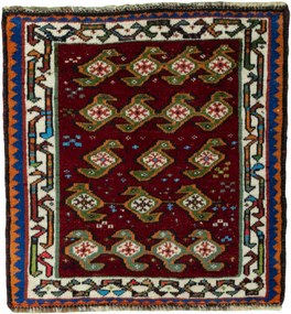 Shiraz Tappeto persiano 60x60 Rosso (Iran) Annodato A Mano
