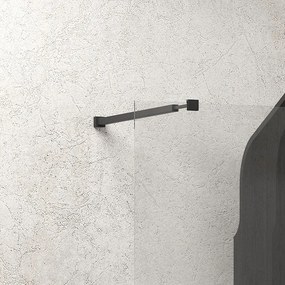 Doccia walk in 80x150 angolare profilo nero | KW4000B - KAMALU