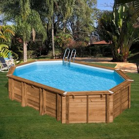 Piscina fuori terra rigida GRE Safran L int 5.73 x 3.5 m
