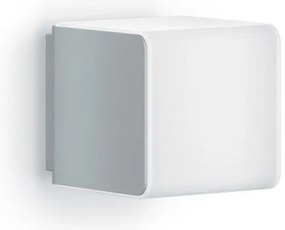Applique LED moderno da esterno L 840 doppia luce grigio IP44, con sensore di movimento luce bianco caldo dimmerabile 305 lumen, STEINEL