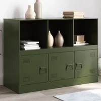 Credenza Verde Oliva 99x39x73 cm in Acciaio 841791