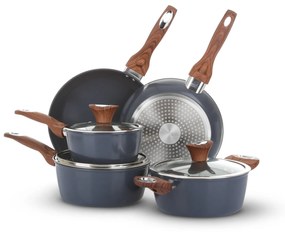 Batteria pentole 8 pezzi ceramica ottanio New Ceramic