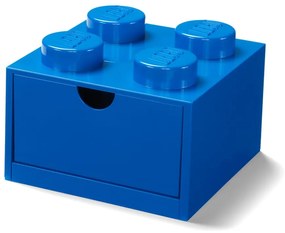 Scatola da tavolo blu con cassetto , 15 x 16 cm - LEGO®