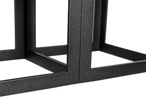 Plafoniera moderna nera 2 luci - Cela