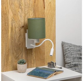 Brilagi - Applique a LED NUBILA 1xE27/25W/230V + LED/3W bianco/verde