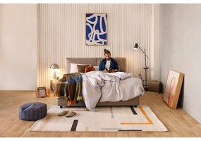 Letto matrimoniale imbottito grigio tortora con contenitore e rete inclusi 180x200 cm Myra Pillow – Bonami Selection