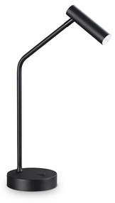 Lampada Da Tavolo Contemporanea Easy Metallo Nero Led Integrato 3,5W 3000K Ip20