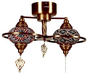 Plafoniera a soffitto YENI 1xE27/40W/230V bronzo