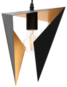 LAMPADA DA SOFFITTO TRIANGOLARE GEOMETRICA NERA APP253-1CP