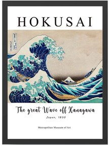 Poster 35x45 cm Hokusai - Wallity