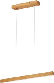 Lampada a sospensione LED su cavo VERDE LED/18W/230V 3000K 76 cm rovere