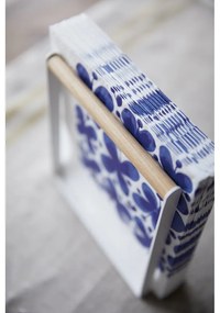 Portatovaglioli bianco con legno di faggio Yamazaki Tosca Tower - YAMAZAKI