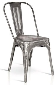 AGATHA - sedia industrial spazzolata