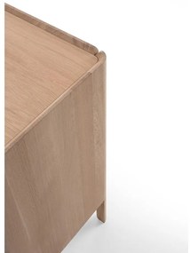 Cassettiera di colore naturale in rovere massiccio 220x85x42 cm Dvor – Gazzda