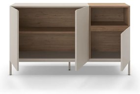 Cassettiera color crema 140x80 cm Cailin - Marckeric