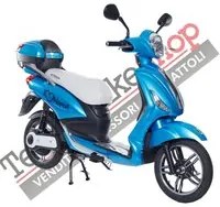 Bici Elettrica Scooter Z-TECH ZT-09-AN 250W 12 Ah 48V Batteria Grafene - colore Azzurro Napoli