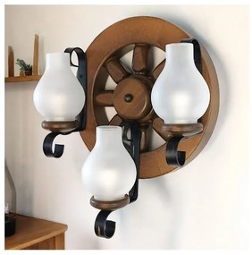 Brilagi - Applique ROATA APLICA 3xE14/40W/230V faggio/noce