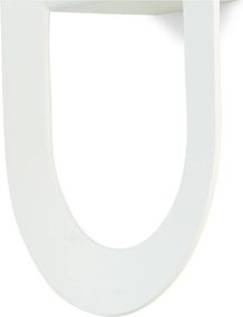 Gancio da parete bianco in acciaio Coucou – Spinder Design