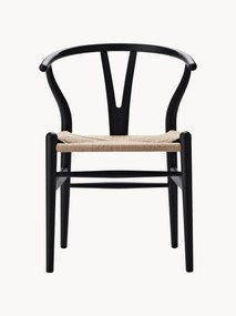 Sedia in legno con seduta intrecciata Ch24 Wishbone Chair