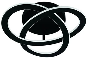 Plafoniera LED Rolimare Ø 49 cm nero IP20 bianco naturale, 5500 lumen EGLO