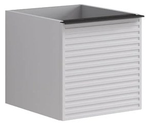 Armadietto bagno a terra Pixel 1 cassetto P 45.5 x L 40 x H 40 cm laccato opaco bianco