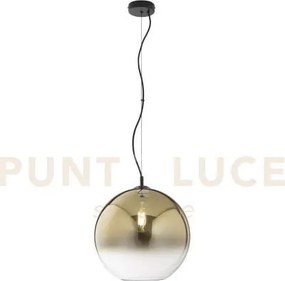 Lampadario a sospensione marte oro in vetro 1 luce attacco e27 35x1...