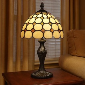Brilagi - Lampada da tavolo Tiffany a vetri colorati DORAN 1xE14/40W/230V