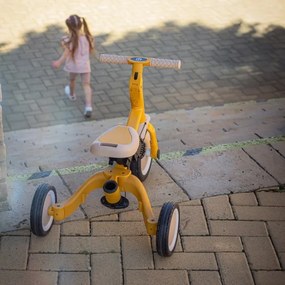 PETITE&amp;MARS - Triciclo per bambini 5in1 TURBO Intense Ochre