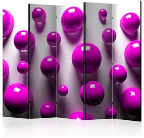 Paravento Purple Balls II [Room Dividers]