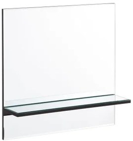 Specchio da parete 45 x 11 x 45 cm Cristallo Argento DMF