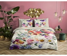 Biancheria da letto singola in cotone biologico Flower Garden, 140 x 220 cm Organic - Descanso
