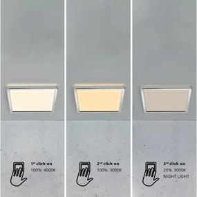 Nordlux - Plafoniera LED dimmerabile per bagno OJA 14,5W/230V 3000/4000K IP54 30x30 cm