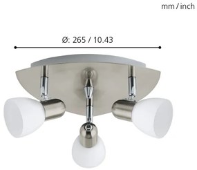 EGLO 90986 - Faretto ENEA 3xE14/40W
