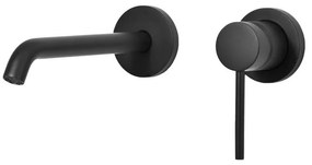 Rubinetto per lavabo ad incasso Circle two nero opaco GATTONI RUBINETTERIA