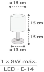 Dalber 60621 - Lampada per bambini RHICO AND CROCO 1xE14/8W/230V