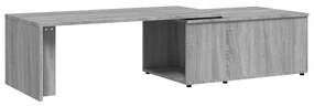 Tavolino da Salotto Grigio Sonoma 150x50x35cm Legno Multistrato