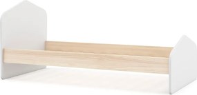 Letto per bambini bianco/naturale in pino 90x190 cm Estefania - Marckeric