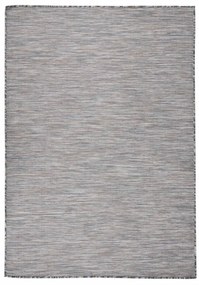 Tappeto Da Esterni A Tessitura Piatta 140x200 Cm Marrone E Blu /
