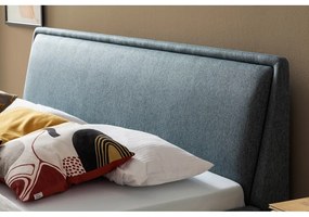 Letto matrimoniale imbottito verde/blu con contenitore con rete inclusa 180x200 cm Frieda – Meise Möbel