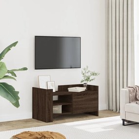 Mobile Porta Tv Rovere Marrone 80x35x40 Cm İn Legno Multistrato /