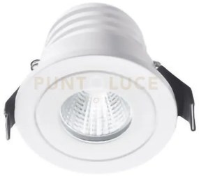 Gfa770c- faretto da incasso led 3000k 350lm 5w d.5cm alluminio e vetro