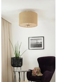 Brilagi - Lampadario a plafone COUNTRY ROLLER 1xE27/15W/230V diametro 50 cm beige