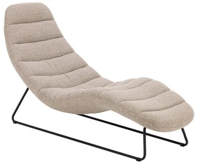 Lettino in bouclé beige Chaplin - Actona