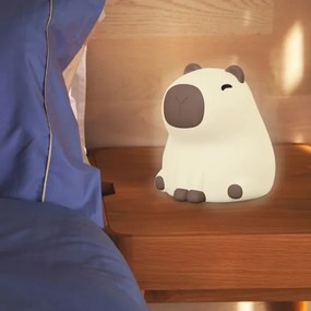 Lampada per bambini LED RGBW Dimmerabile LED/1W/5V USB 1200 mAh capybara