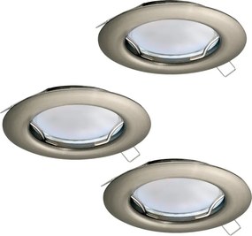 Eglo 94237 - Kit 3x faretti LED da incasso PENETO 3x GU10-LED/3W/230V