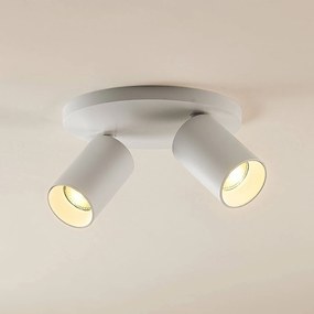 Arcchio Faretto Brinja, bianco, rotondo, Ø 6 cm, a 2 luci, GU10 Brinja Arcchio, dimmerabile, Bianco / Opale, Corridoio, Alluminio, Moderno, Faretto