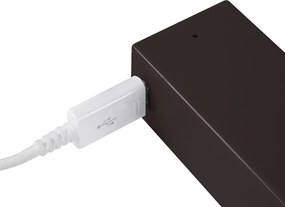 Barra Appendiabili per Armadio a Batteria 40,8-55,8 cm con LED Bianco Naturale e Sensore di Movimento Emuca Moka...